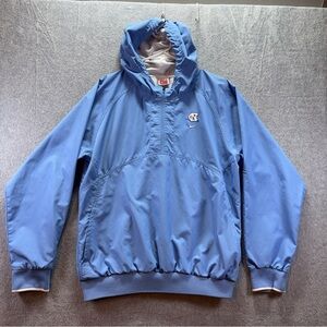 NIKE Team UNC University of North Carolina Tarheels Windbreaker 1/4 Zip L 12-14